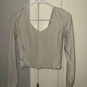Women's Cream Long Sleeve Top